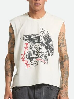 Brixton Wolcott Worn In Boxy Muscle Tee